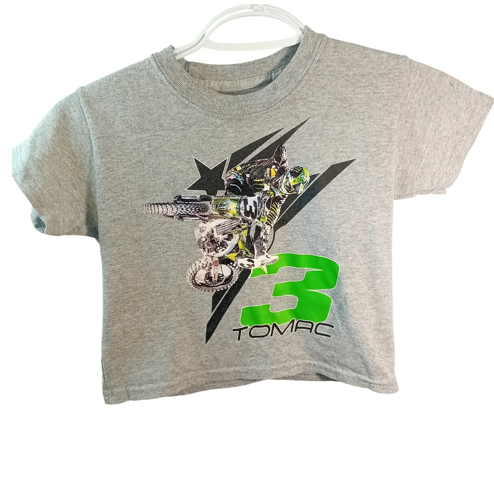 Kids Boys Tomac 3 Motocross Racing Graphic T Shirt Short‎ Sleeves Eli Tomac XS